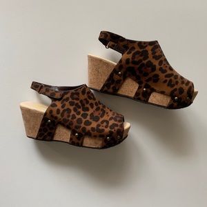 Leopard Wedges